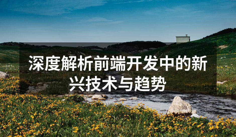 深度解析前端开发中的新兴技术与趋势